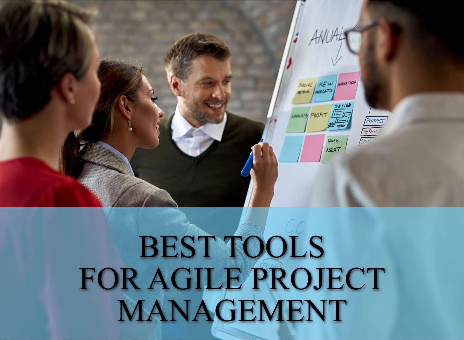 Team collaborating with agile project management tools to boost efficiency and deliver successful projects